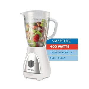 SMARTLIFE LICUADORA 1,5LTS JARRA DE VIDRIO 400W SL-BL1008PN