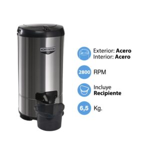 SECARROPAS CENTRÍFUGO KOH-I-NOOR 6.5 KG MOD. A-665/2 ACERO