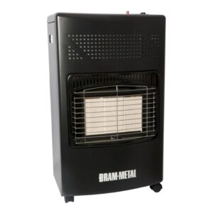 ESTUFA GARRAFERA PLEGABLE BRAM METAL 23748/2 COLOR NEGRO