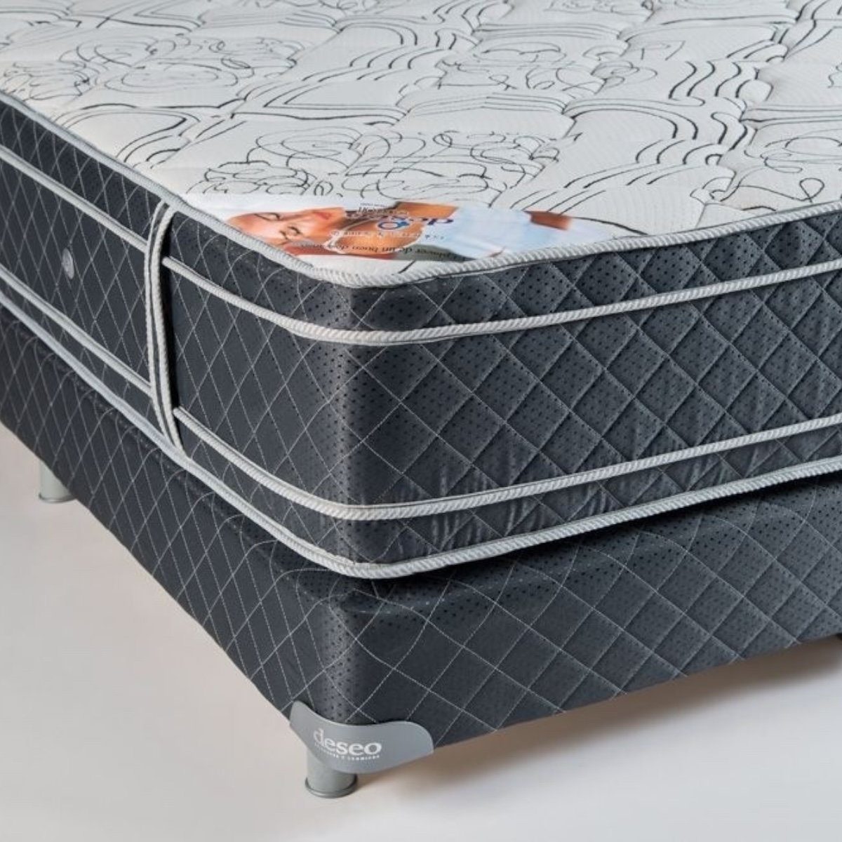 DESEO CONJUNTO SOMMIER CORAL 140X190 - Imagen 2