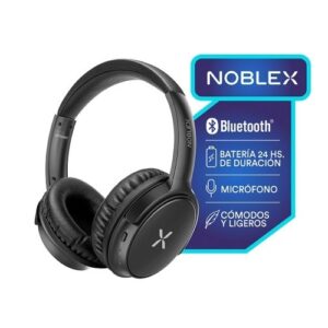 AURICULAR INALÁMBRICO OVER EAR BLUETOOTH NEGRO NOBLEX