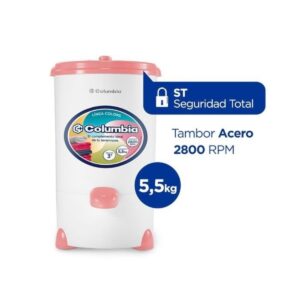 SECARROPAS COLUMBIA LÍNEA COLORS ROSA CHIC 5.5KG