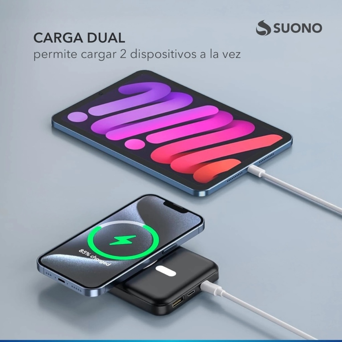 SUONO POWER BANK CARGADOR 8000 MAH - Imagen 7