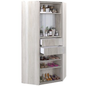 MUEBLE DE GUARDADO O ZAPATERO GIRATORIO CON ESPEJO Y CAJONES CORSALINI